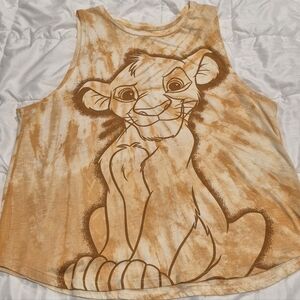 Disney Orange Tie-Dye Lion King Shirt